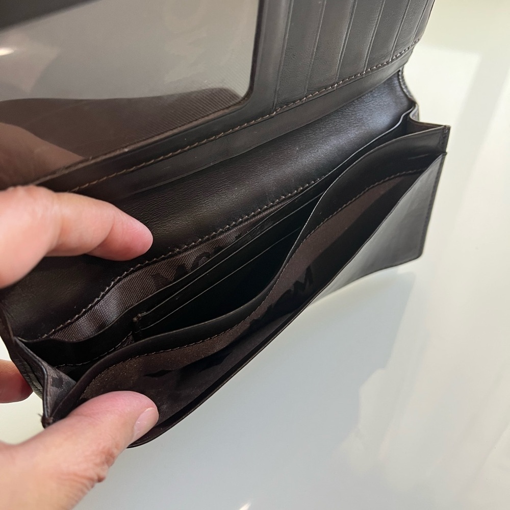 MCM LONG BROWN VISETOS BIFOLD WALLET - Picture 10 of 11